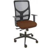 Piqueras Y Crespo Chaise de bureau 10CRN65 noir marron foncé