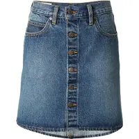 Levi's Jupe 'Retro Button Front Skirt' bleu denim
