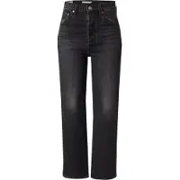 Levi's Jean 'Ribcage Straight Ankle' noir denim