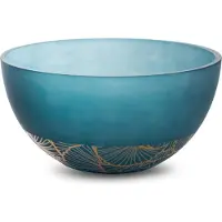 Eurofirany LIMITED COLLECTION MUSA3 Meninio stiklo dubenėlis, ∅ 25 X 13 cm, spalva : tamsiai mėlyna (1x)