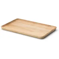 Continenta Gummibaum Tablett rechteckig, 34x21x2 cm