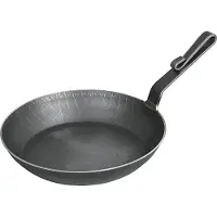 Albert Turk GmbH & Co. KG turk TURK poêle à servir en fer forgé ?24cm avec manche courbé et bord haut 4cm noir