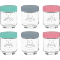 Kilner Verre à bébé 190ml avec bouchon silicone Set de 6 pièces