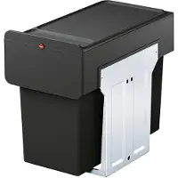 Hailo Abfallsammler 3101000 EcoLine Design L schwarz 2x 14 Liter