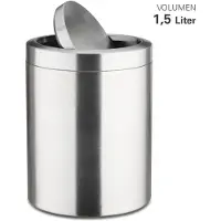 Weiss Weis Poubelle de table inox