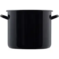 Riess Riesen Casserole avec rebord Ø24cm 8 litres noir émail Classic Riesen