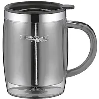 Thermos Tasse Desktop Mug TC, Tasse à Café, Gobelet, Gris, 35 cl, 13 cm, 4059235035