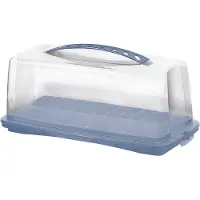 Rotho Cakebutler Fresh bleu/transparent, Boîte à gâteau, Bleu