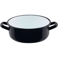 Riess Zwerge Casserole avec rebord Ø16cm 1L Géants et nains émail