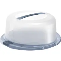 Rotho Cloche à gâteau Cool & Fresh, Boîte à gâteau, Bleu