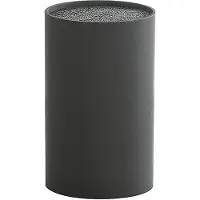 Zeller PRESENT Messerblock Kunststoff mit Borsteneinsatz 18cm Ø11cm schwarz