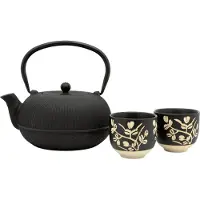 Bredemeijer 153013 Set Teapot With Glasses 1l Noir