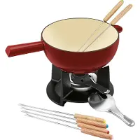 Beka Set à fondue au fromage'Belledone' 10 pièces, Set à fondue, Noir, Rouge