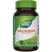 Nature'S Way , Niacinamide, Sans Rougeurs, 500 mg, 100 Gélules