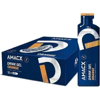 Amacx Boîte De Gels énergétiques Orange 60ml 12 Unités