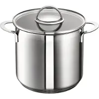 Schulte Ufer -Ufer SUS Mini-cocotte Little Lilly avec panier-vapeur, Poêle + casserole, Argent