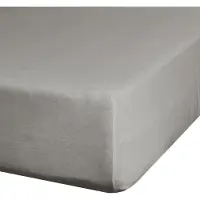 Eurofirany Jersey -feuille de coton élastique 220x200 cm couleur argent 190 g/m2 prime Eurofirana (220 x 200 cm)
