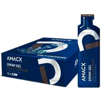 Amacx + Cafeine Energy Gels Box Cola 60ml 12 Units Bleu