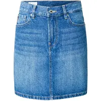 Pepe Jeans pour femme. PL9011244A2 Mini jupe bleue (XS), Casuel, Coton, Denim