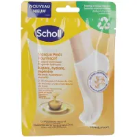 Scholl Masque Nourrissant pour les Pieds au Miel de Manuka 1 Paire