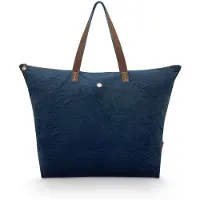 Pip studio sac de voyage sac à épaule Tote Bag Velvet Quilted Days Blue bleu marine