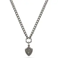 Police Talisman Necklace Argenté Homme