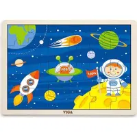 Vigatoys Viga 51461 Rätsel mit 24 Elementen - Aventure spatiale