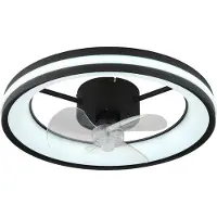 Globo Gatian, Ventilateur, Noir