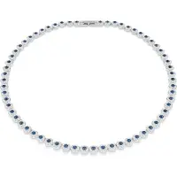 Swarovski Chaîne 'Una' azur / argent / transparent