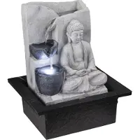 Globo Lighting Fontaine plastique gris antique, LED