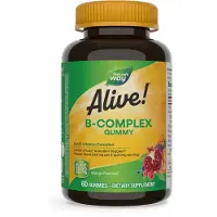 Nature'S Way , Complexe B Gummies Alive!, Mangue, 60 Gommes