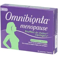 Omnibionta Ménopause | Bouffées de Chaleur, Contre la ménopause avec extrait de plante (houblon)¹ 30 pc(s) Comprimé(S)