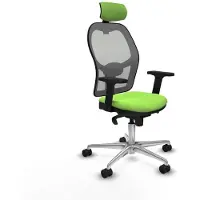 Piqueras Y Crespo Chaise de bureau avec appuie-tête 2D086N2 couleur pistache