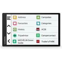 Garmin Camper 795 navigateur Portable/Fixe 17,6 cm (6.95") TFT Écran tactile 239,6 g Noir