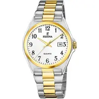 Festina Montre à affichage analogique blanc
