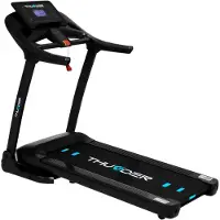 Thunder Tapis de course PHENOM-S-BLACK 120x45cm 18km/h FitShow pliable LCD