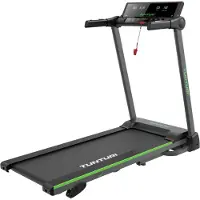 Tunturi Tapis de course Cardio Fit T25 pliable - 18 programmes d'entraînement - tapis de course avec écran LED pour la maison - 0,8-14 km/h - fonction d'inclinaison