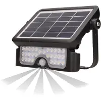 Adviti Spot solaire ORNO AD-SL-6108BLR4, 500lm, IP65, 4000K, 2x1500mAh, noir
