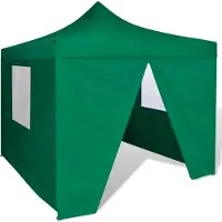 vidaXL Best Möbel Tente pliante 4 parois 3 x 3 m Vert - Pavillons & Tentes de réception Cloris Neu2905046 1parcel