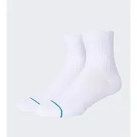 Stance Hommes, Chaussettes, Icon Quarter Socken 1 Paar Weiss, Blanc, (Une unité par pack, Taille unique)
