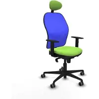 Piqueras Y Crespo Chaise de bureau avec appui-tête Jorquera 1D036G1 couleur pistache