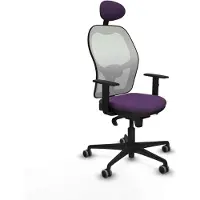 Piqueras Y Crespo Chaise de bureau avec appui-tête Jorquera 1D036G1 Lila
