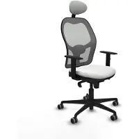 Piqueras Y Crespo Chaise de bureau avec appui-tête Jorquera 1D036G1 Blanc