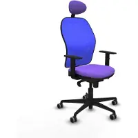 Piqueras Y Crespo Chaise de bureau avec appui-tête Jorquera 1D036G1 Lila