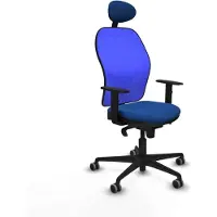 Piqueras Y Crespo Chaise de bureau avec appui-tête Jorquera 1D036G1 Bleu