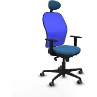 Piqueras Y Crespo Chaise de bureau avec appui-tête Jorquera 1D036G1 bleu clair