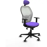 Piqueras Y Crespo Chaise de bureau avec appui-tête Jorquera 1D036G1 Lila