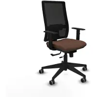 Piqueras Y Crespo Chaise de bureau 1D066G0 noir marron foncé