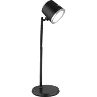 Globo Lampe de table sans fil avec batterie Touch Dimmer Lampe de table à intensité variable noire 58454B