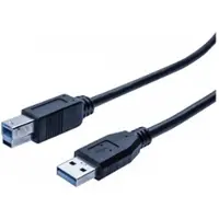 Generique Cordon éco USB 3.0 type A / B noir - 3,0 m